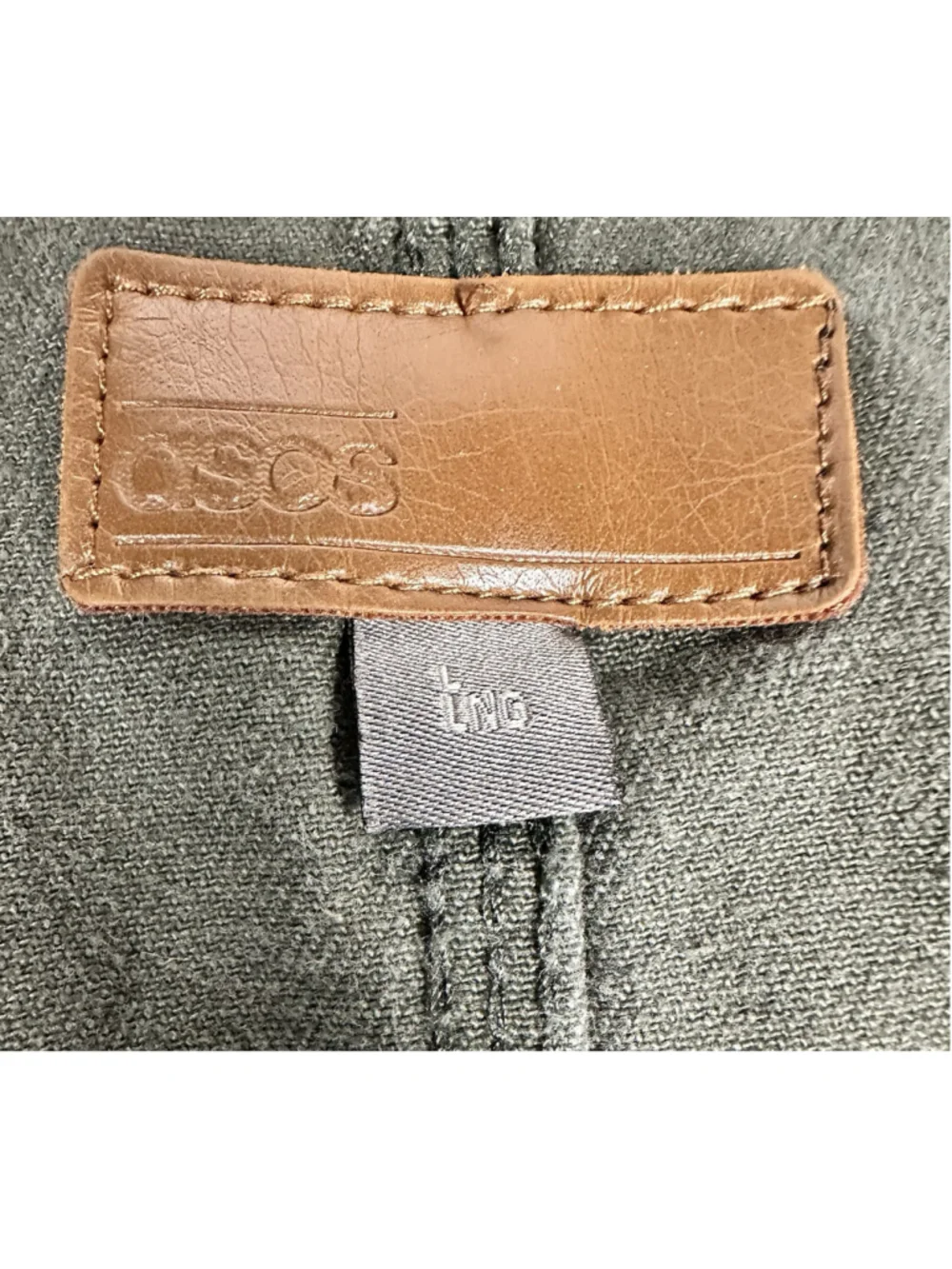ASOS Design Utility Chore Jacket Men’s Olive Cotton Twill Barn Coat Size Large